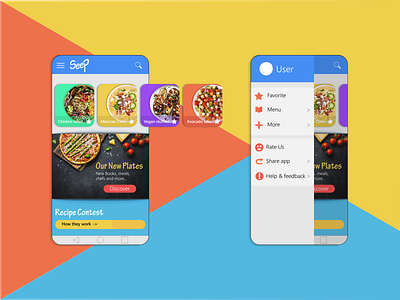 Seep UI/UX Design application colors conception design app food inspiration ui ux ui design uidesign user experience user interface ux ux design uxdesign uxui