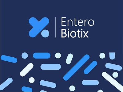 entero biotix logo blue branding conception design designs illustration illustrator illustrator design logo logodesign logotype minimal