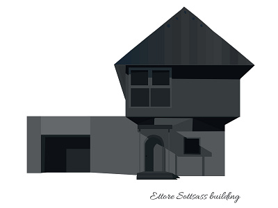 Ettore Sottsass building - Styles in Architecture architecture building design digital illustration digitalart history illustration vector