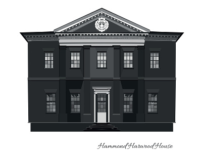 Hammond Harwood House - Styles in Architecture architecture building design digital illustration digitalart history illustration vector