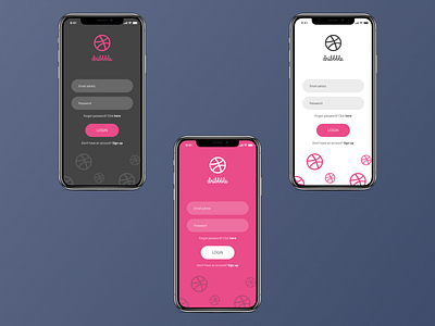 Dribbble Login screens app debut design figma login page sign in screen ui