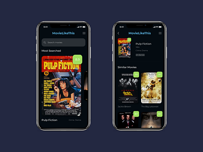 Movie like this ui ux typography figma app