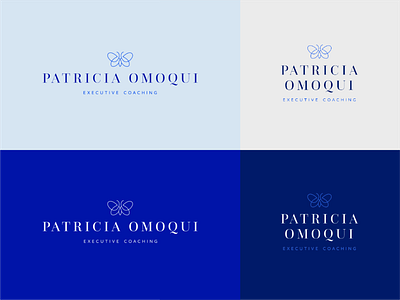 Horizontal and Vertical Logo Options for Patricia Omoqui