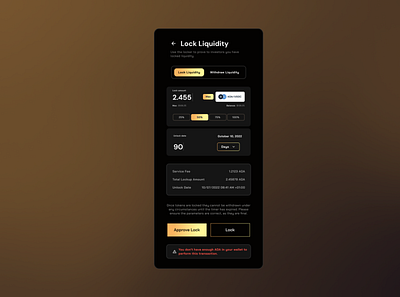 Lock Error Modal blockchain design figma ui ux web3