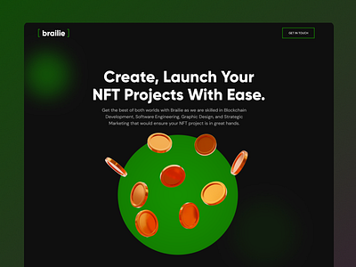 NFT VC Landing Page blockchain branding design figma illustration logo nft ui ux vc vector web3