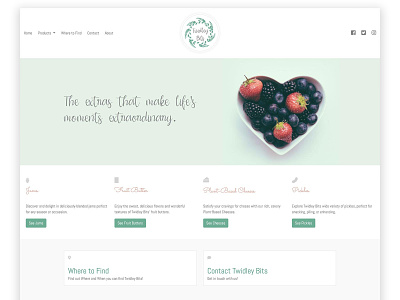 Responsive web design for Twidley Bits responsive design responsive website ui ux vegan vegan food visual design website design