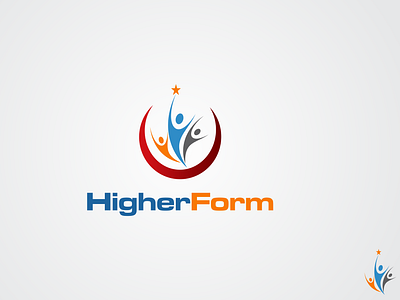 Higherform design form higher illustration increase logo ui vector