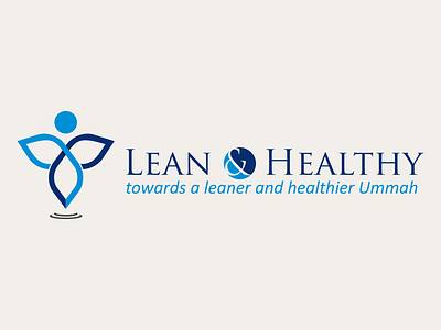L H design flat health healthy illustration lean leaner logo vector