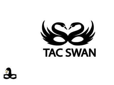 Tac Swan 3 animal animal art bird design flat illustration logo pet care swan swanson tac tac swan vector