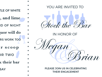 Engagement Party Invite card design engagement invitation design invite party wedding wip