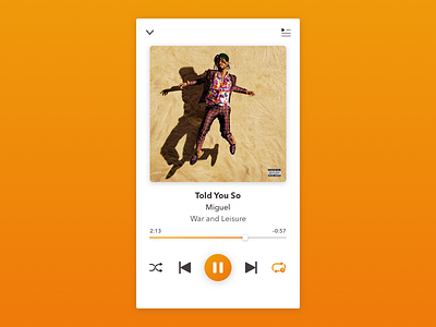 Daily UI 009 - Music Player