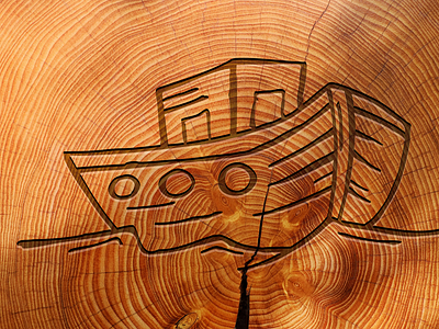 shipcarved carved doodle hand drawn inkscape tracing vector wood