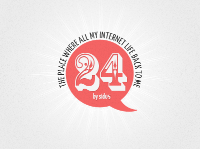 Logo for 24 lifestream header logo web design
