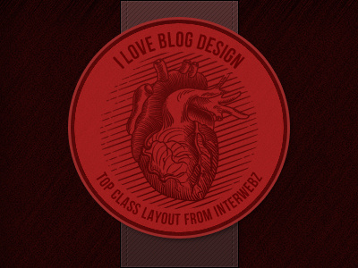i Love Blog Design logo red web design