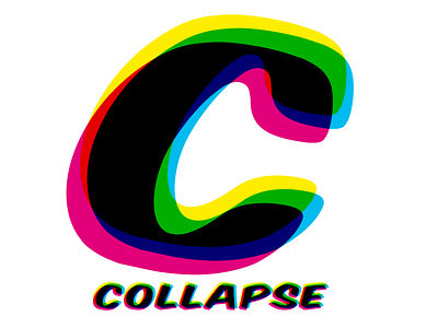 Collapse branding design logo typography