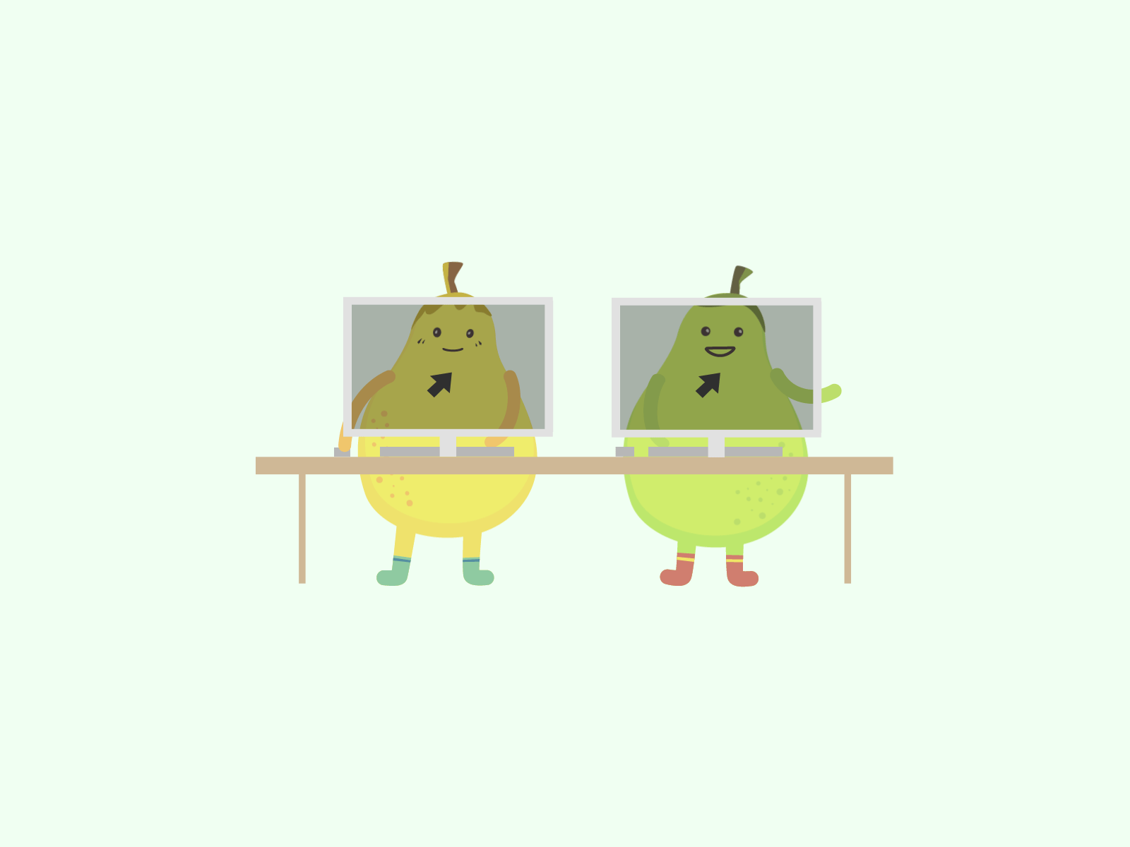 Pairing Pears pair programming gif animation illustration pivotal