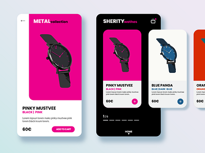 Watch Brand Store Ui Design animation app brand branding clean design flat graphic design icon identity illustration illustrator ios logo mobile ui ux vector web website