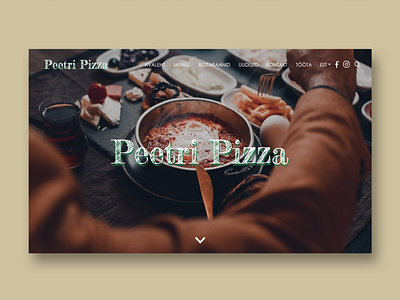 Pizza Restaurant UI Design app branding design identity ui ux web website