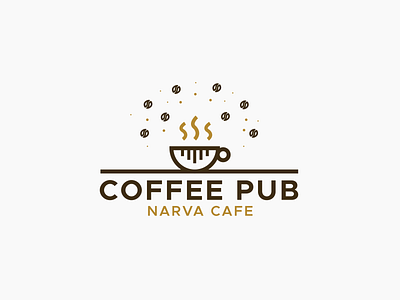 Coffee Pub Logo Design branding clean design icon identity illustration illustrator lettering logo minimal type typography vector