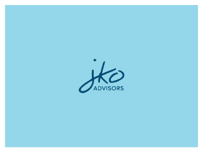 jko Advisors drawn identity logo logotype