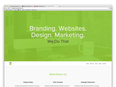 Website 2.0 COMING SOON! green web web design website