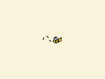 Bee bee logo yellow
