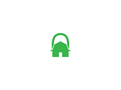 Barn Lock barn green identity logo
