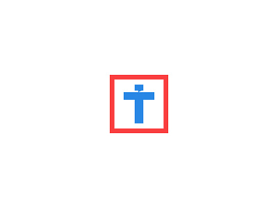 Logo Concept cross identity logo t