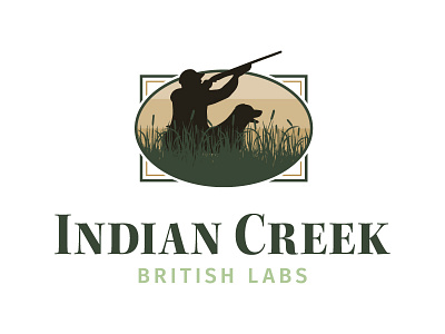 Indian Creek British Labs dog hunting labrador labs logo
