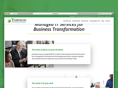 Thriveon Website it technology web website
