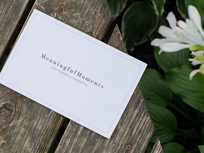 Meaningful Moments booklet brochure wedding