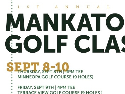 Mankato Golf Classic Poster golf poster