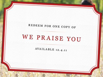 We Praise You Coupon