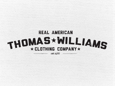 Thomas Williams 2 branding clothing identity logo