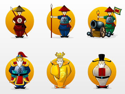 Xiangqi - Characters character chess chibi game illustration xiangqi