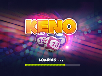 Keno Game casino design gambling game keno lottery number ui ux