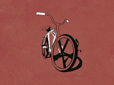 Bicycle art artwork bicycle bike design graphic design illustration line art minimalism vector