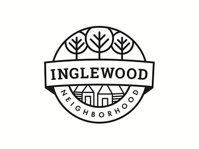 Neighborhood monoline logo monoline illustration neighborhood logo vector icon