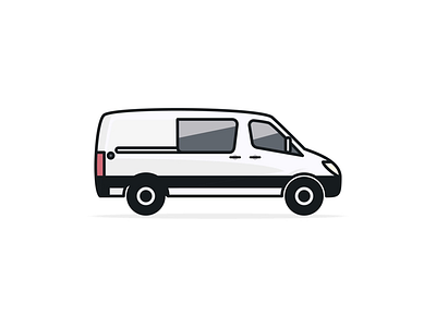 Sprinter Van Vector Illustration