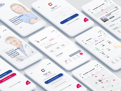 CCH iOS App Mockup figma healthcare identity mobile app design typography ui ux