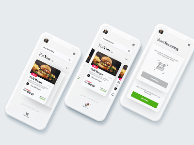 Fat Mobile App UI Design app design flat minimal typography ui ux