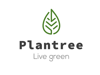 Logo | Plantree design flat graphic design illustration logo minimal typography vector web