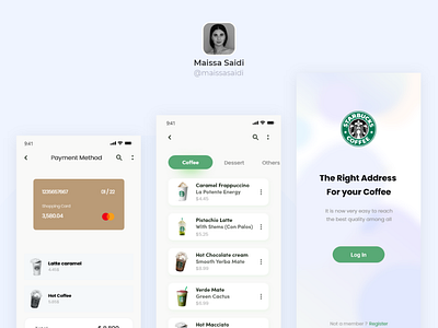 Mobile App UI Kit - Starbucks