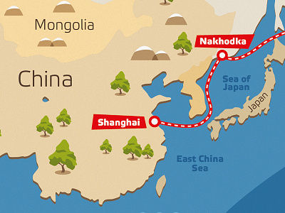 Map of Northern Sea Route