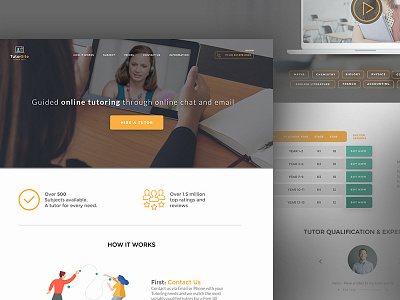 Free Template of Educational Web Site adobe xd download download free free freemium landing page ux website concept xd
