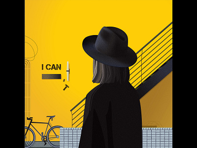 You can! adobe illustrator art character graphic design illustration illustrator minimal motivation motivations opportunity poster vector