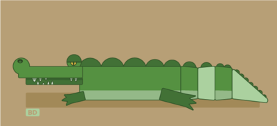 Vector Alligator Illustration 2d art flat illustration illustration vector art