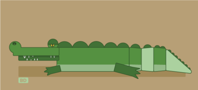 Vector Alligator Illustration