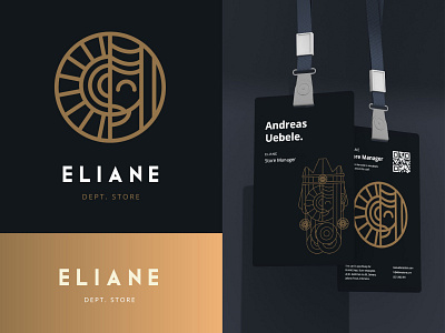 Eliane Department Store Monoline Logo