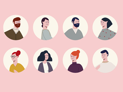 Character Collection characters design concept diseño friends illustration people